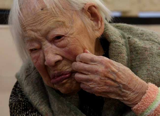 Misao dijo que se encuentra bien de salud y al ser preguntada por su cumpleaños dijo: "no sé, hace mucho tiempo".