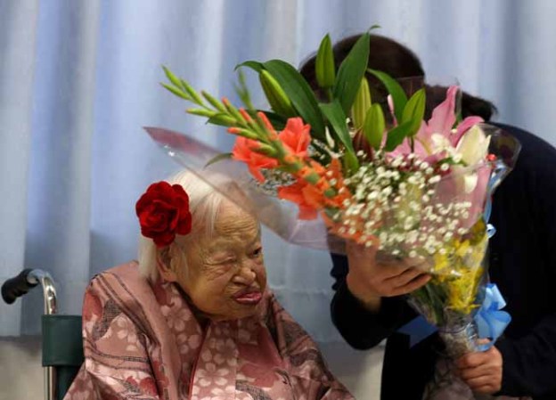 Misao Okawa, la mujer más vieja del mundo cumple 116 años.