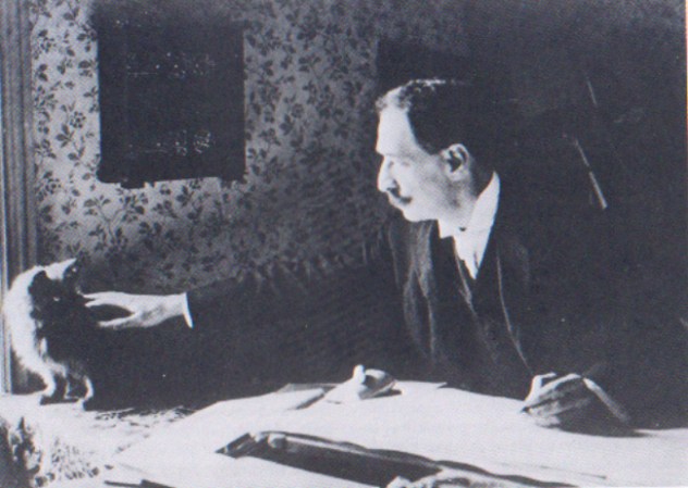Louis Wain (1860-1939) el pintor de los gatos. Se le detectó esquizofrenia a los 57 años.
