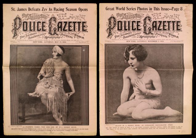Dos mujeres posan para el pincel del fotógrafo.