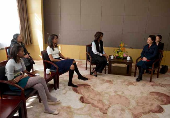 Michelle Obama destila simpatía y elegancia en China.