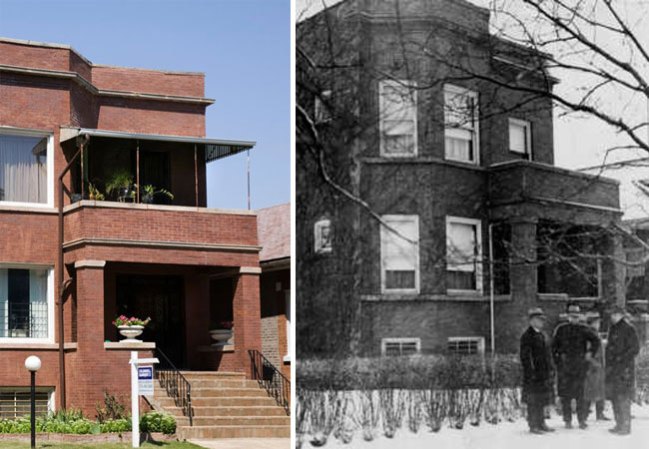 Oficialmente Capone vivía en esta casa, sita en 7244 South Prarie Avenue.