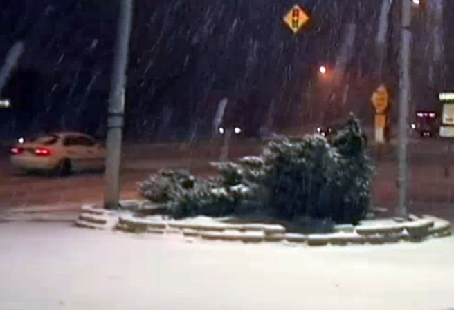 Imágenes de la nevada en el área tri-estatal de Nueva York, en marzo 2013.