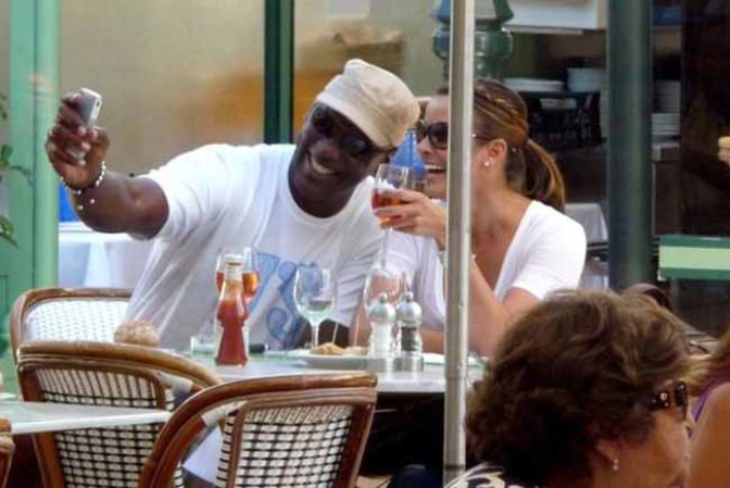 Ivette Prieto y Michael Jordan.