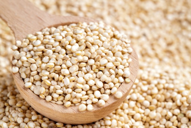 Quinoa.- excelente fuente de proteína no animal, además es rica en fibra.