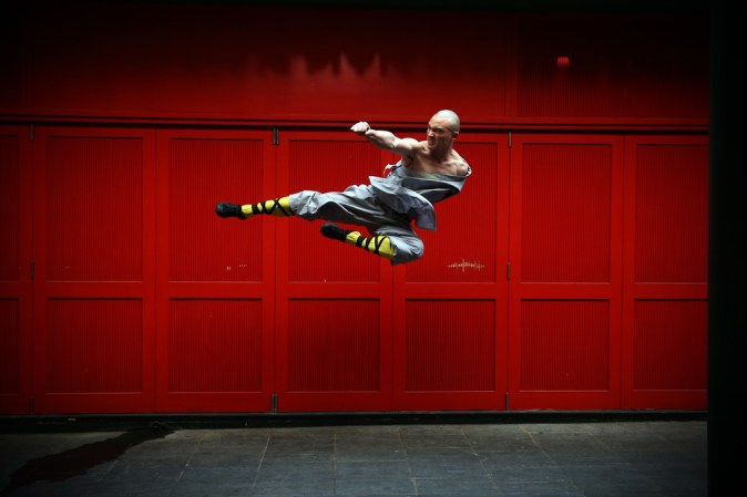 LONDRES: Monje Shaolin en Chinatown on February 23, 2015 in London, England.