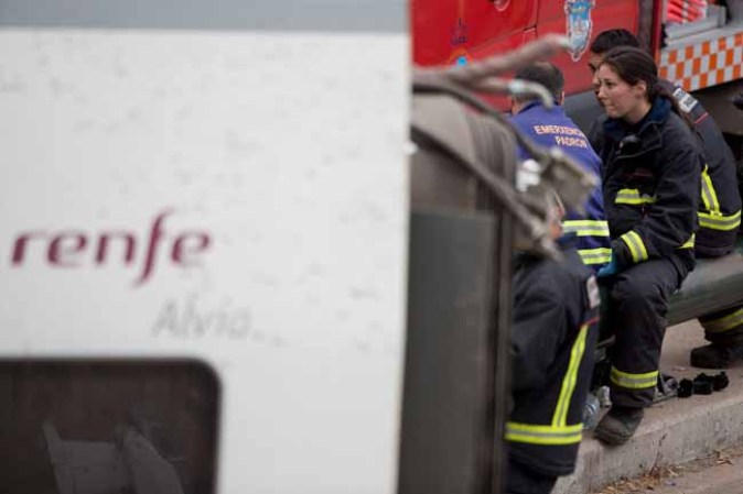 Imágenes de la tragedia del tren.