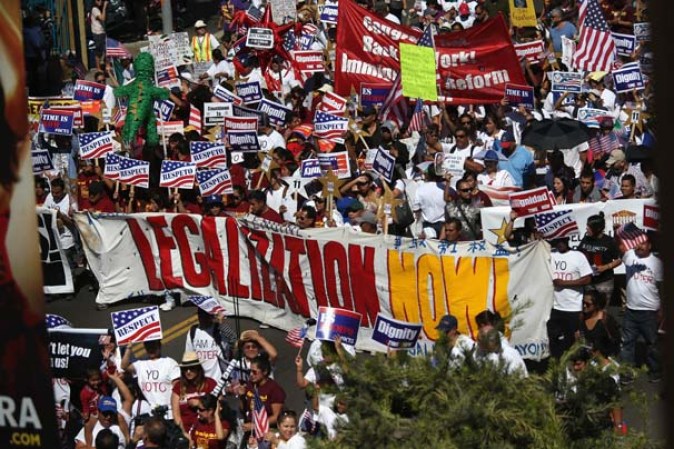 Marcha en Los Ángeles.