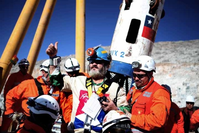 La cápsula Fénix fue realizada por un grupo de expertos, que vigilaban cada detalle del ascenso de los mineros.