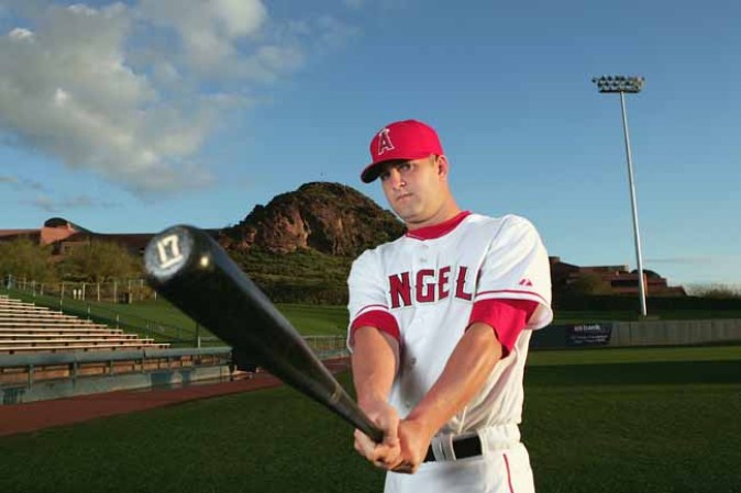 Mike Napoli, el pelotero que cayó en las redes de una actriz porno.