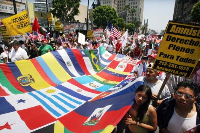 Marcha en Los Ángeles.