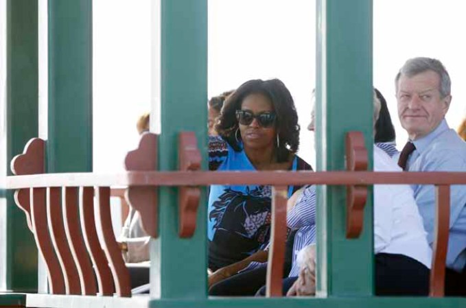 Michelle Obama destila simpatía y elegancia en China.