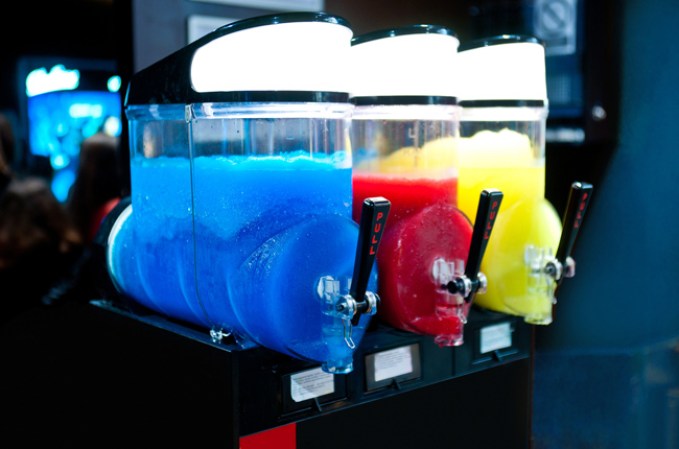 Los slushies están hechos mayormente de agua y azúcar.