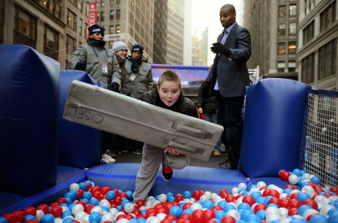 Varias cuadras de la avenida Broadway fueron cerradas para convertirlas en “Super Bowl Boulevard”, con motivo de la semana del Super Bowl XLVIII.