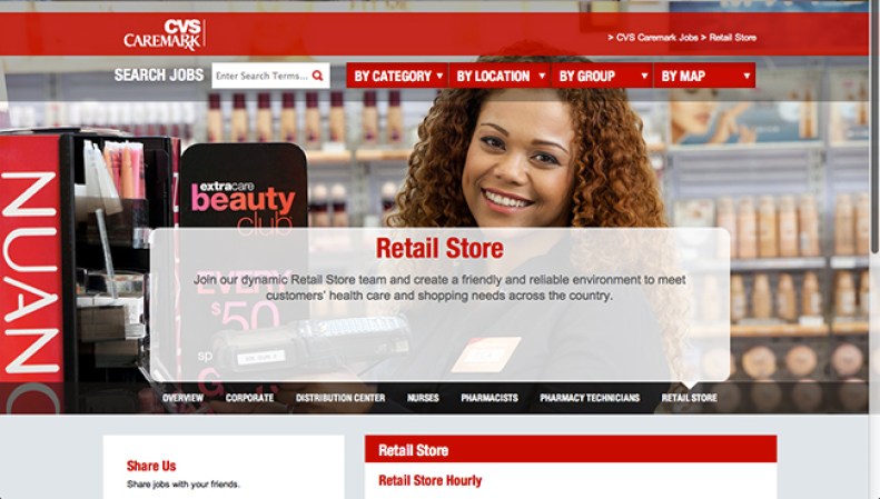 CVS Caremark <br /><br />Industria: Farmacéutica <br /><br />Puestos de trabajo: California, Texas, New York, Illinois, Florida<br /><br />Las plazas son para: Farmacéuticos, Personal de Farmacia, Analistas Medicare/ Medicaid