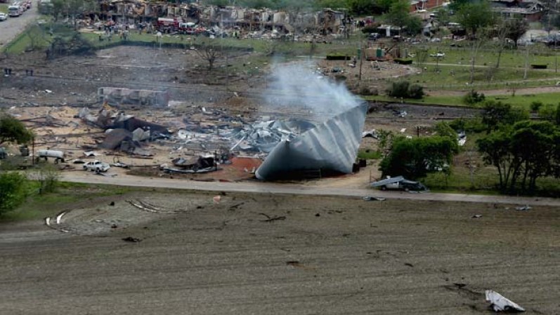 A continuación más fotos de lo ocurrido en West, Texas.