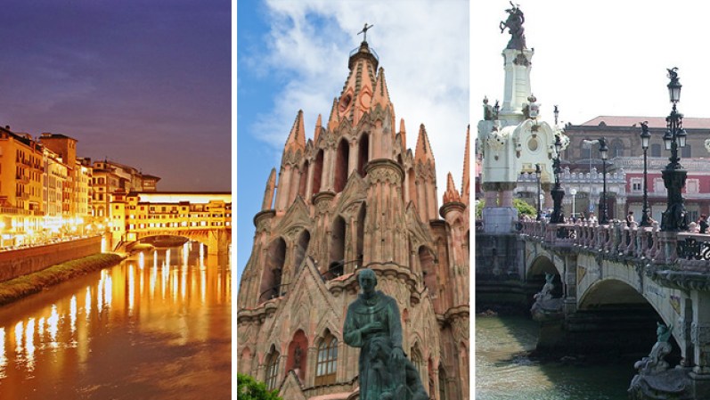 La revista "Condé Nast Traveler" anunció a las ciudades ganadoras de su concurso anual de las mejores urbes para visitar. Las siguientes fotos están en orden en que fueron votadas por los lectores de la revista. Varias ciudades empataron por lo que tienen el mismo número en el pie de foto.