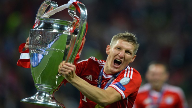 Bastian Schweinsteiger, volante alemán del Bayern Munich.
