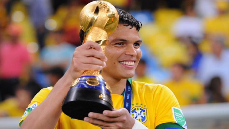 Thiago Silva, capitán de la selección brasilera.