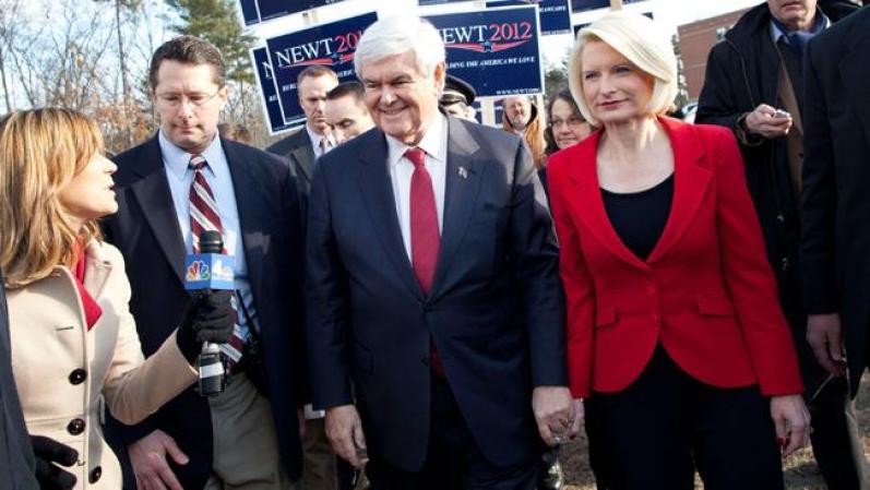 Marianne Gingrich, la segunda esposa del candidato, dijo que Gingrich le mencionó que "a Callista Bisek no le importa lo que hago". En la foto, la actual consorte del pre-candidato.