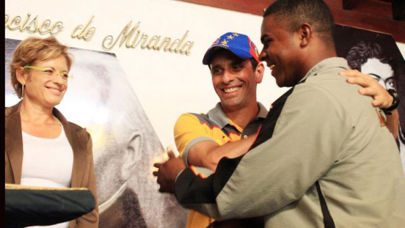 Las encuestas de octubre de 2011 reflejaron que Capriles era el candidato opositor con mayor respaldo popular, seguido de Leopoldo López, que fue inhabilitado por el Estado venezolano hasta 2014, aunque una decisión de la Corte Interamericana de Derechos Humanos le permite participar en las elecciones.