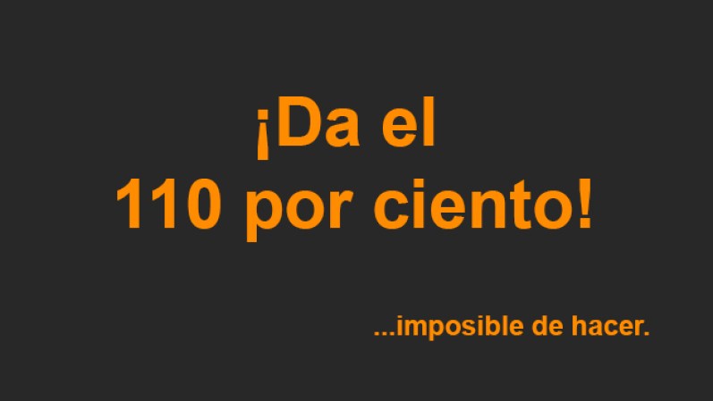 da el 100%