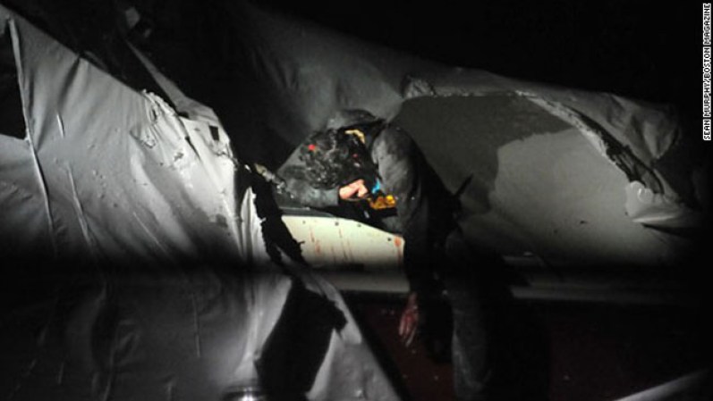 Dzhokhar fue capturado cuando se escondía en un bote detrás de una casa.