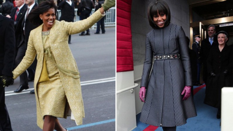 Comparamos los looks más glamorosos de la Primera Dama en el 2009 y de la actual inauguración presidencial. ¡Mira!