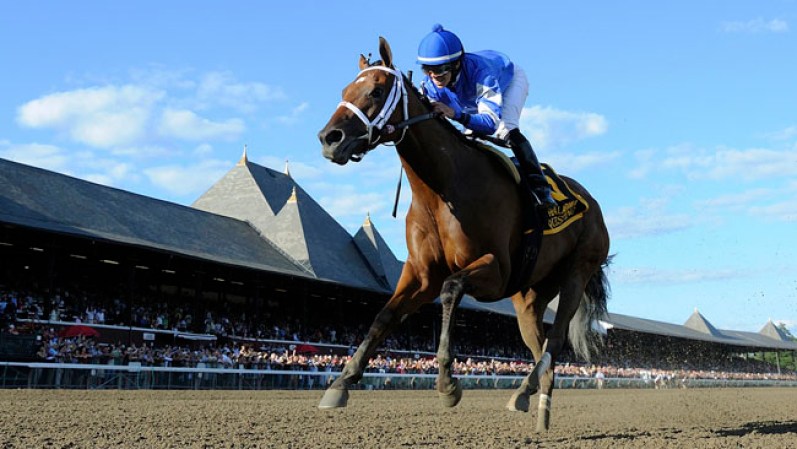 Irad Ortiz, Jr, de 22 años de Puerto Rico, competirá por primera vez en el extranjero sobre el caballo Uncle Sigh.