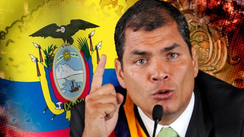 Rafael Correa es el presidente del Ecuador.