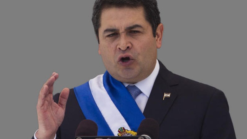 El presidente de Honduras Juan Orlando Hernández.