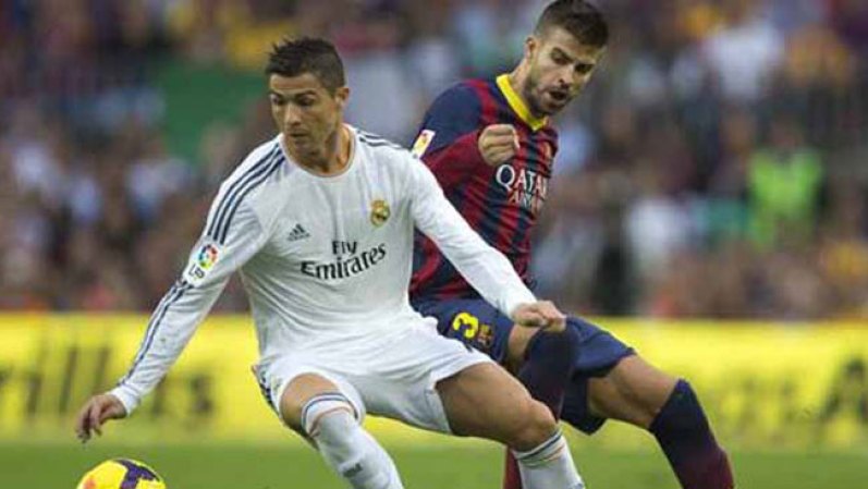 Cristiano Ronaldo y Gerard Piqué.