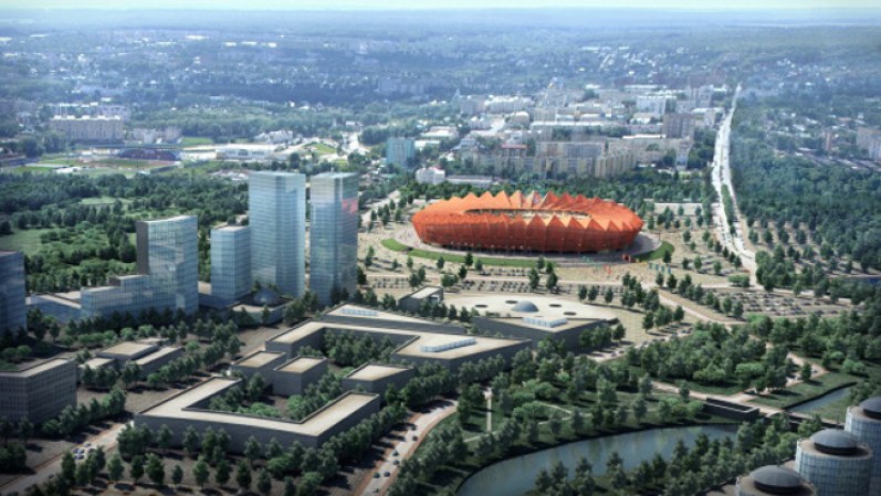 El estadio de Saransk tendrá un estilo muy moderno con una capacidad de unas 45,000 personas para el Mundial. Tiene un costo de 300 millones de dólares y ya se encuentra en construcción. Saransk está ubicada a unos 390 millas al este de Moscú.