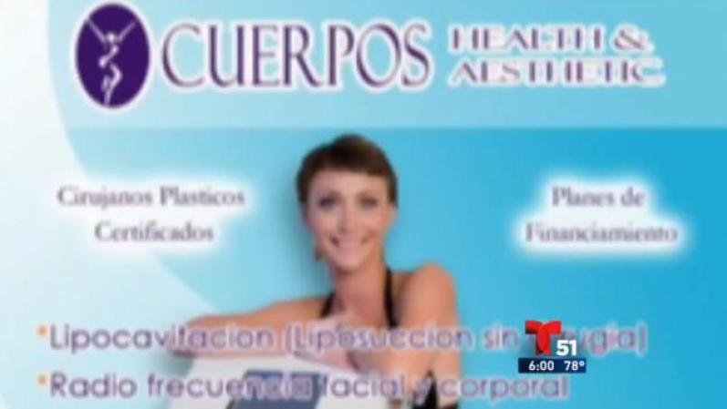 Publicidad de la clínica Cuerpos