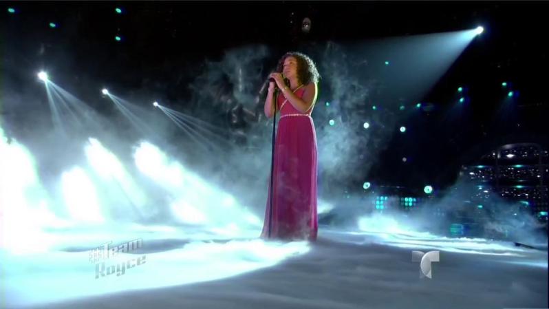 Paola puso la piel de gallina al público ( y a su coach Prince Roy) con el tema " I will always love you"