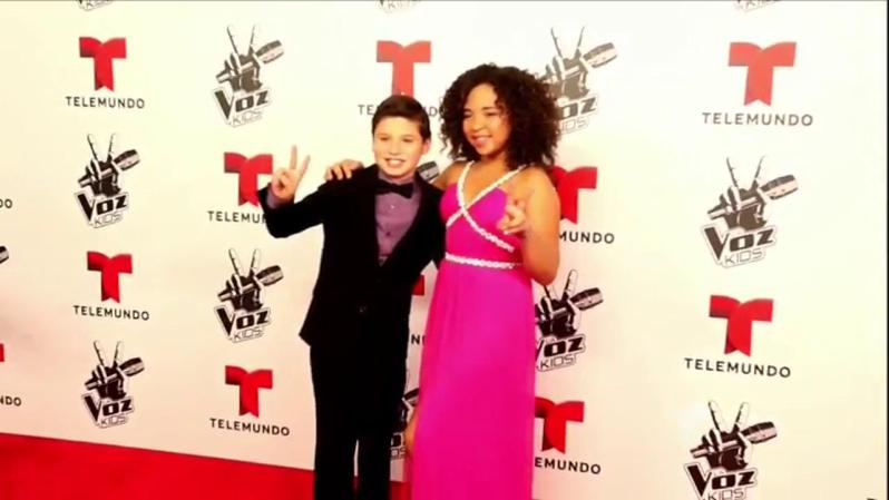 Paola y Sean, del team Royce, en la alfombra roja.