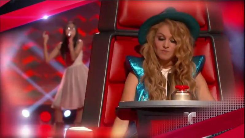 La coach Paulina Rubio revive momentos del show con Alanis, la finalista de su equipo.