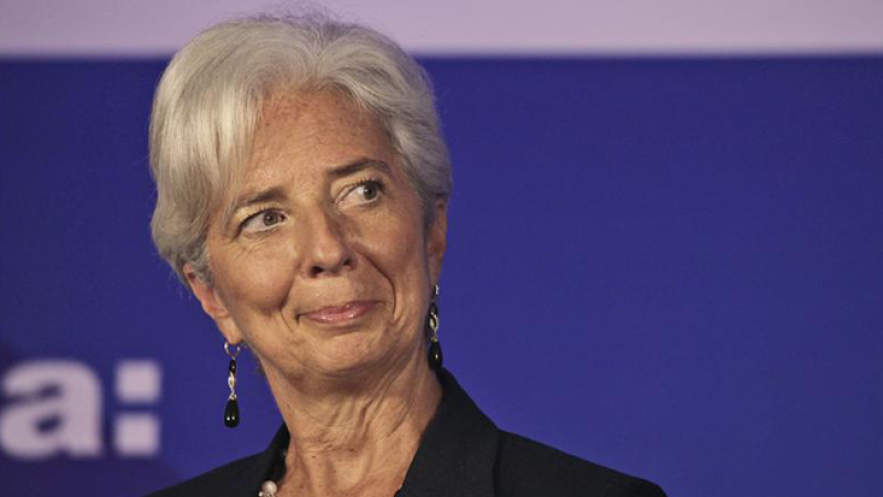 En la foto, la directora gerente del Fondo Monetario Internacional, Christine Lagarde.