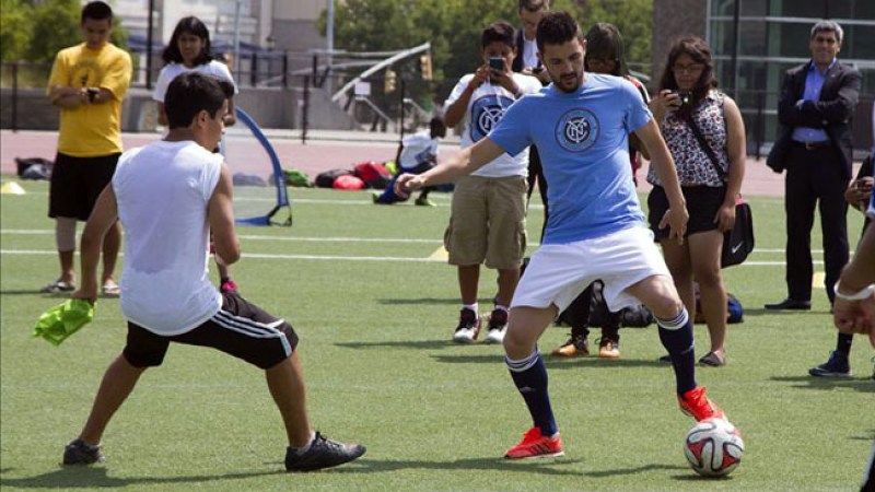 David Villa se estrena en Nueva York