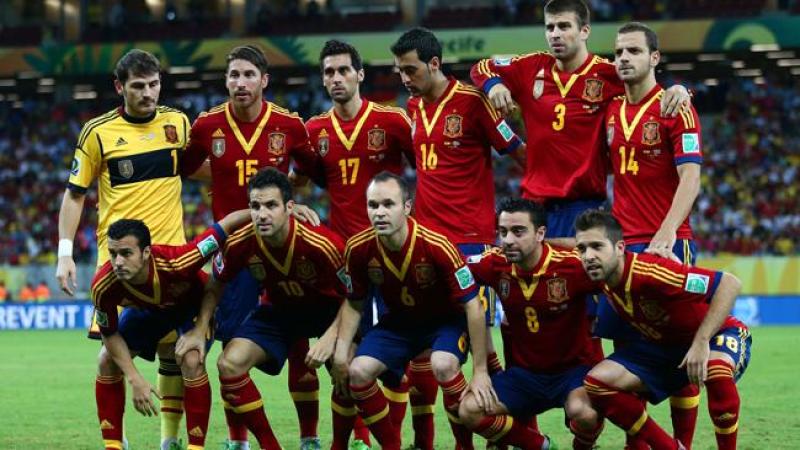 Equipo de la selección española.