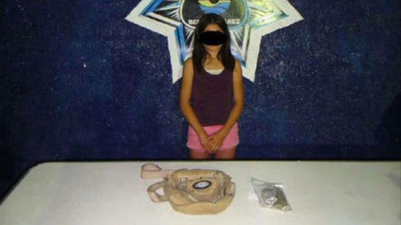 Pequeña vendía droga en Cancún