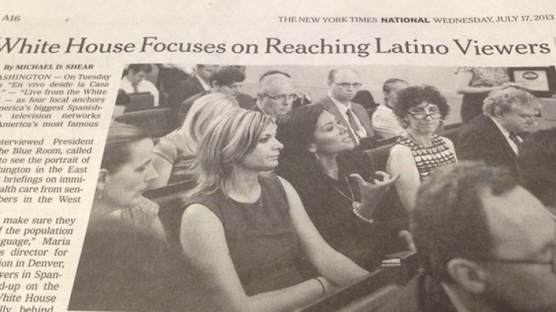 Telemundo en la Casa Blanca y el NYT