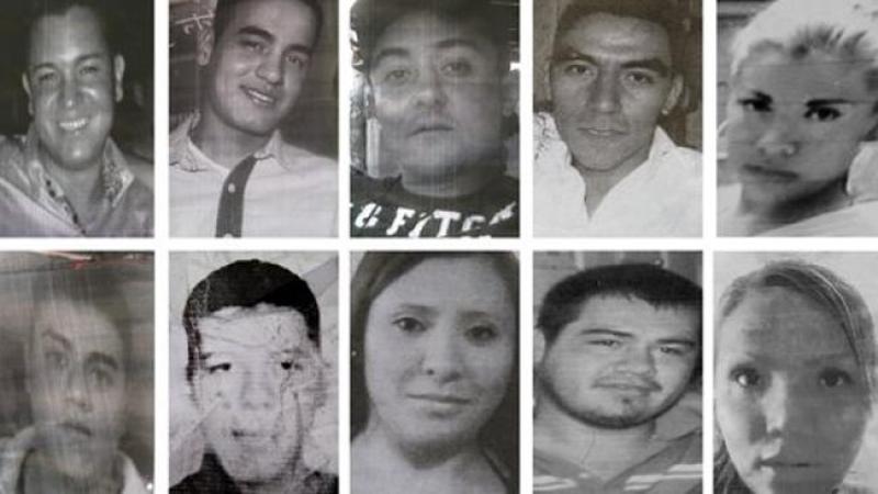 Imágenes de los secuestrados.