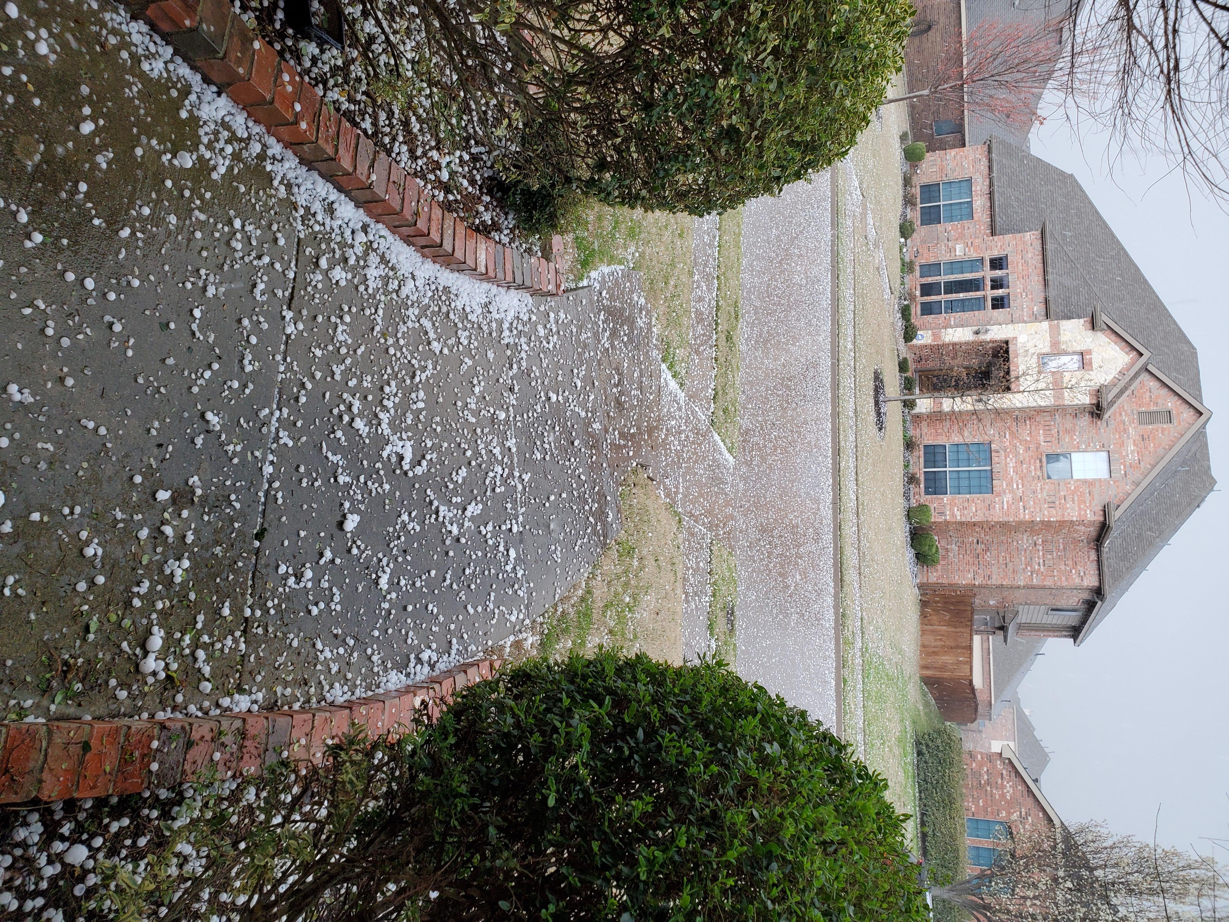 Granizo en la residencia de uno de nuestros televidentes