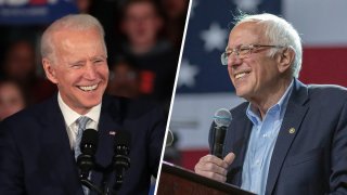 Joe Biden and Bernie Sanders