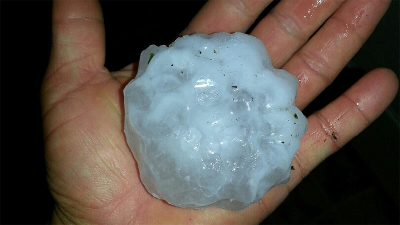 Del tamaño de una pelota de tenis