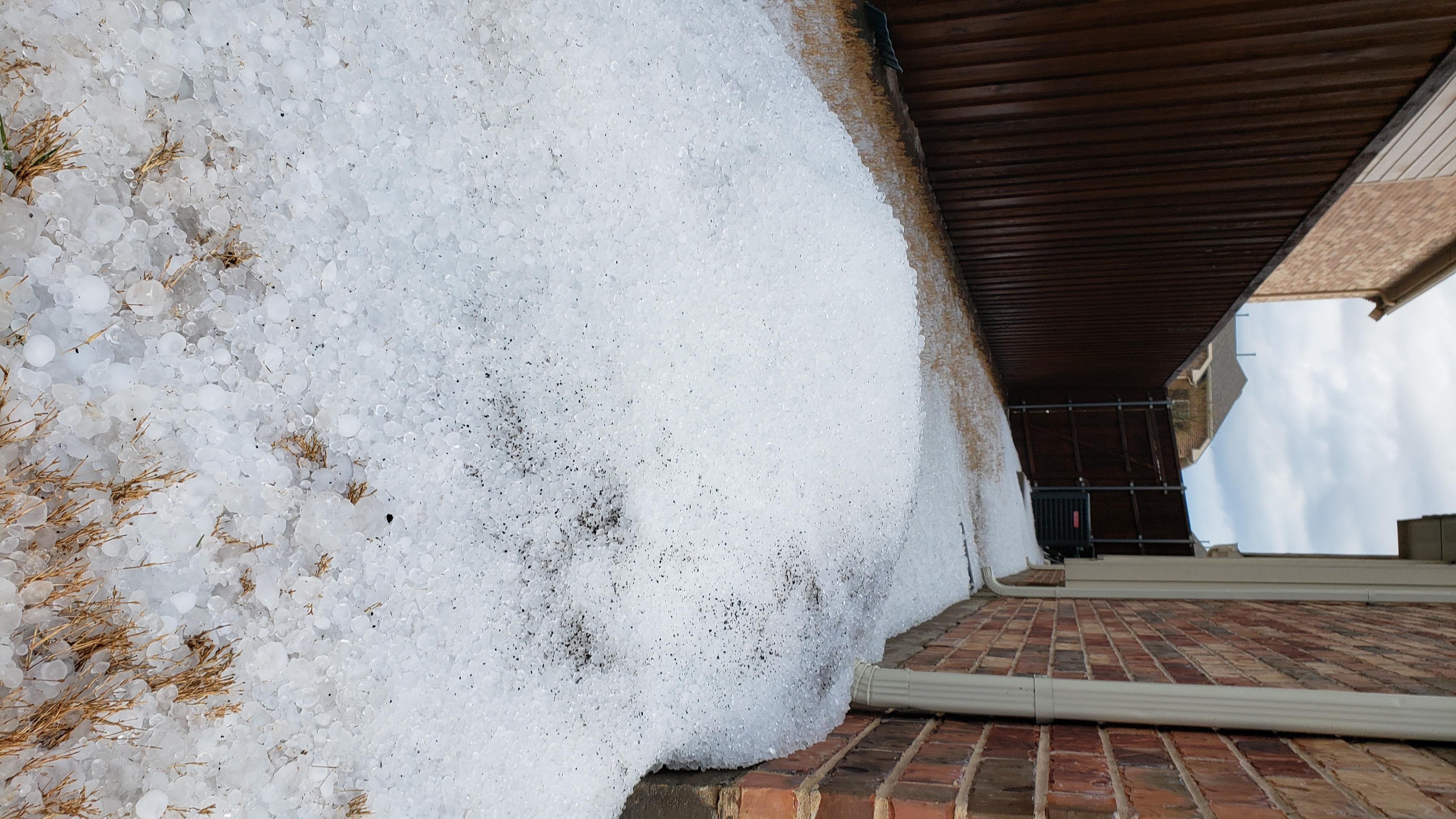 Entre la zona de Frisco y McKinney así vieron el granizo los residentes.