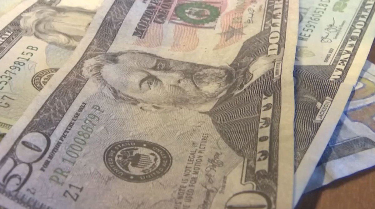 billetes falsos de juguete