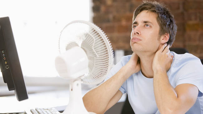 Refresca el ambiente con ventilador o aire acondicionado.