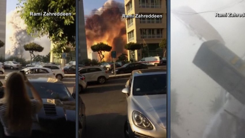 Video inédito: grababan la brutal explosión en Beirut y acabaron siendo víctimas